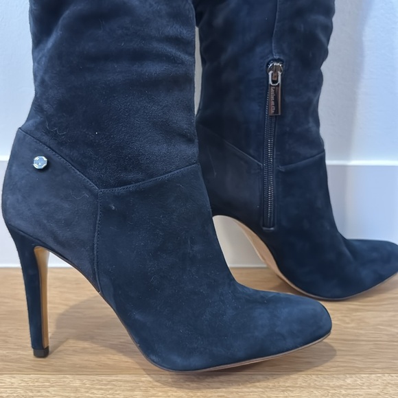 Louise et Cie Blue Suede Stiletto Boots size 6.5 - Picture 2 of 9